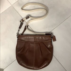 Coach Crossbody Bag Small Brown Leather